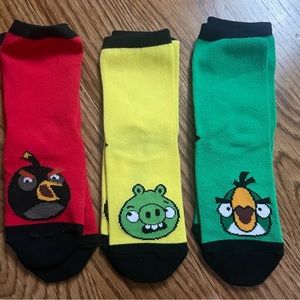 ANGRY BIRD socks - 3 pairs!